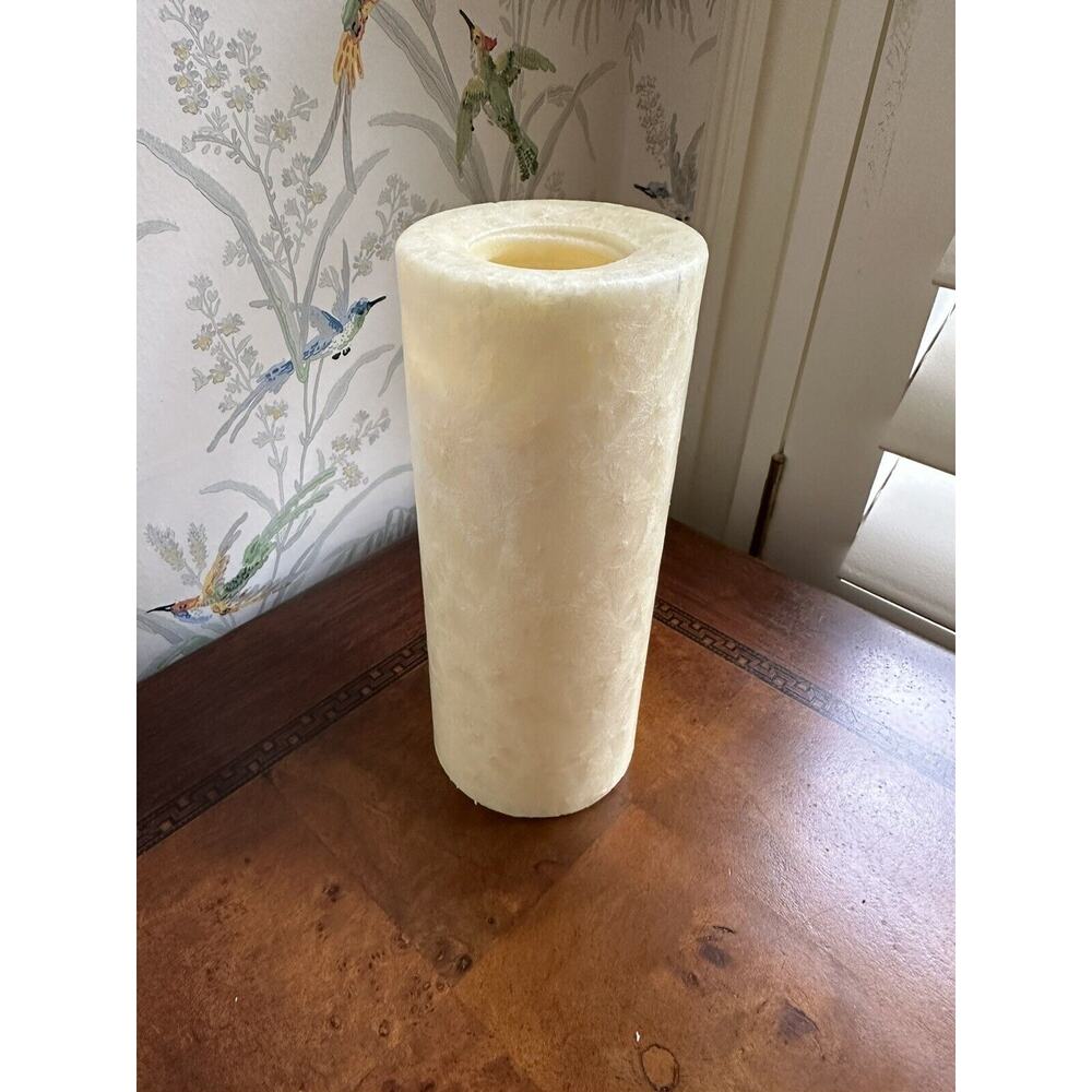 The A I Root Lilies And Fir Pillar Candle 3x7” Crafted In Medina Ohio 95% Left